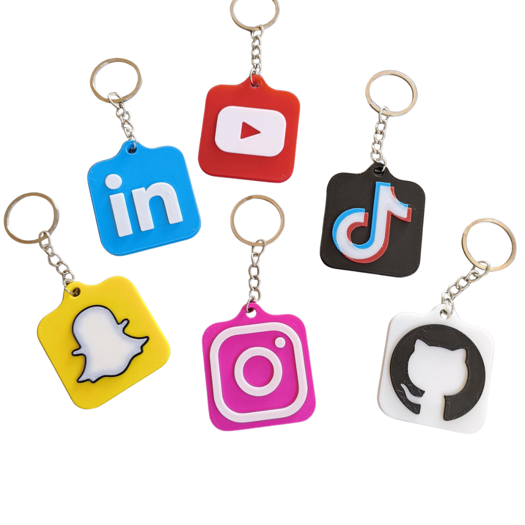 Llaveros NFC Brandtag pro Redes sociales x 2 unidades